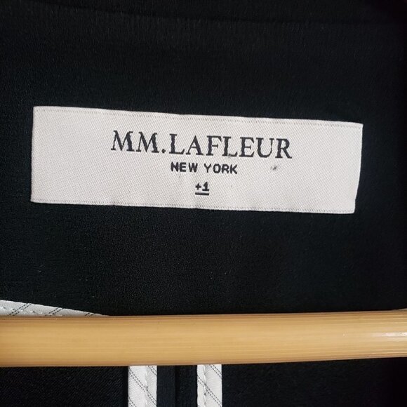 MM Lafleur Wells 2.0 Blazer Jacket Classic Black Asymmetrical Size Women's +1 - Picture 2 of 12
